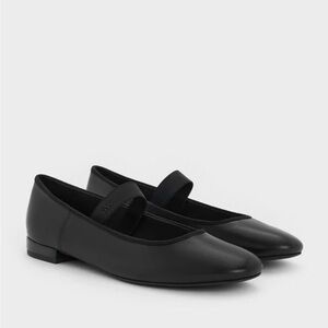 Charles and Keith Women's Black Ballet Flats